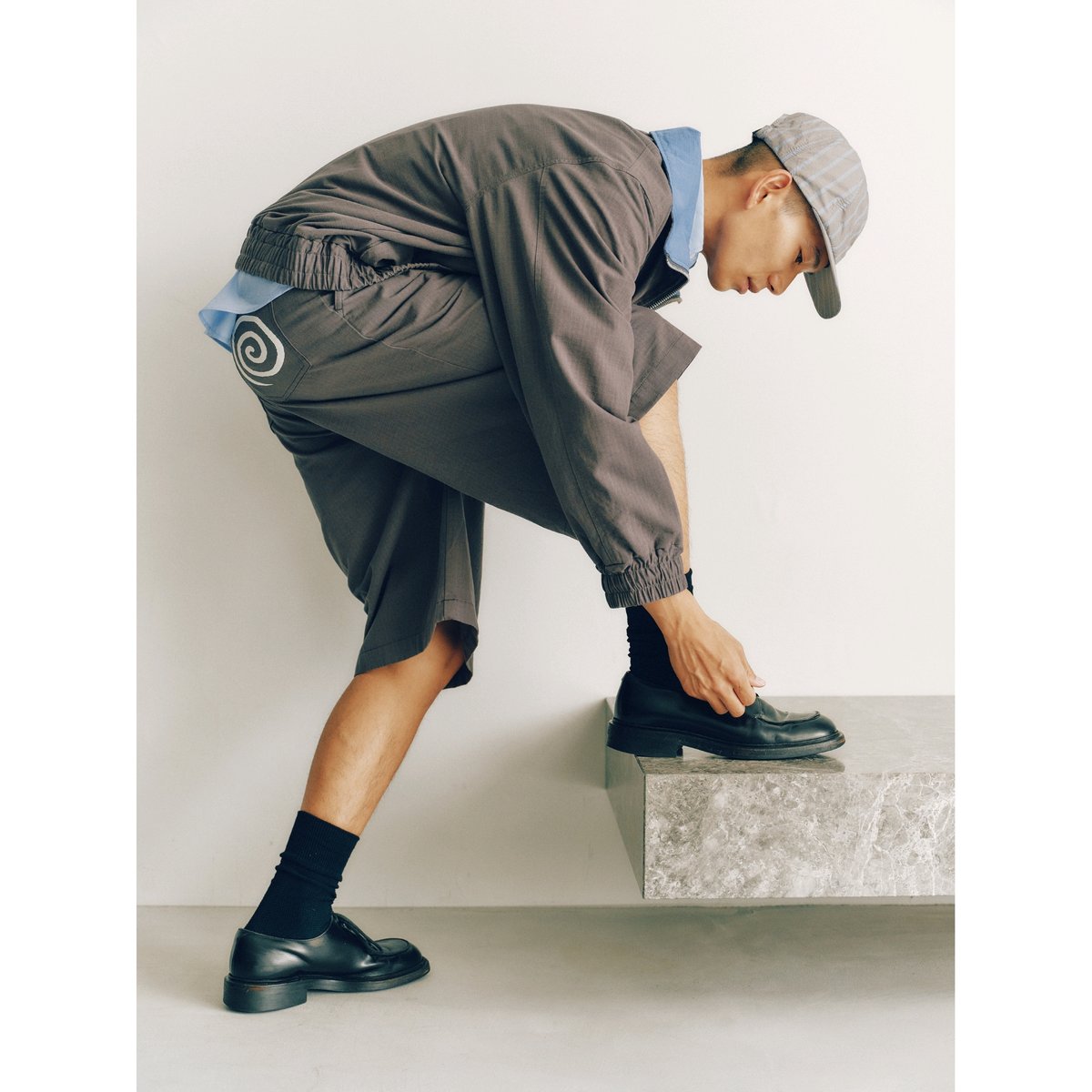 SOL soonerorlater / COTTON RIPSTOP BAGGY SHORTS