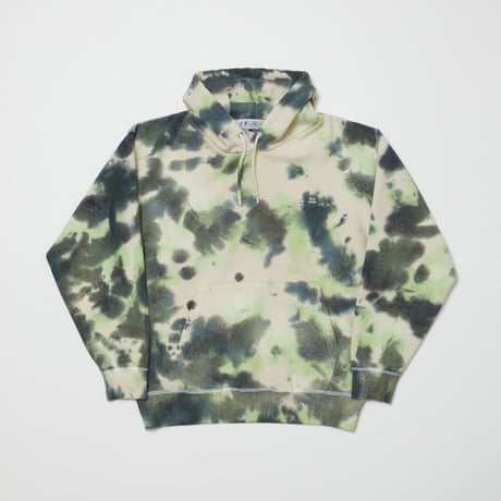 BAL / LOGO TIE DYE HOODIE / GREEN