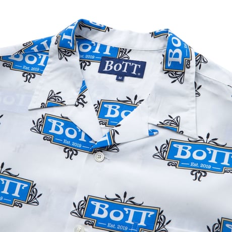 BoTT / LUXE LOGO RAYON SHIRT / WHITE