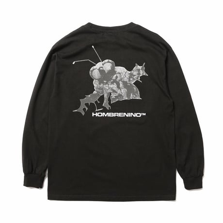 HOMBRE NINO / L/S PRINT TEE (MONSTER) / BLACK