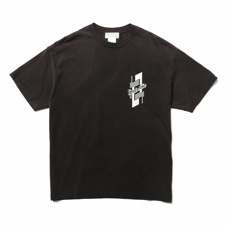 HOMBRE NINO / ACID WASH S/S PRINT TEE / BLACK