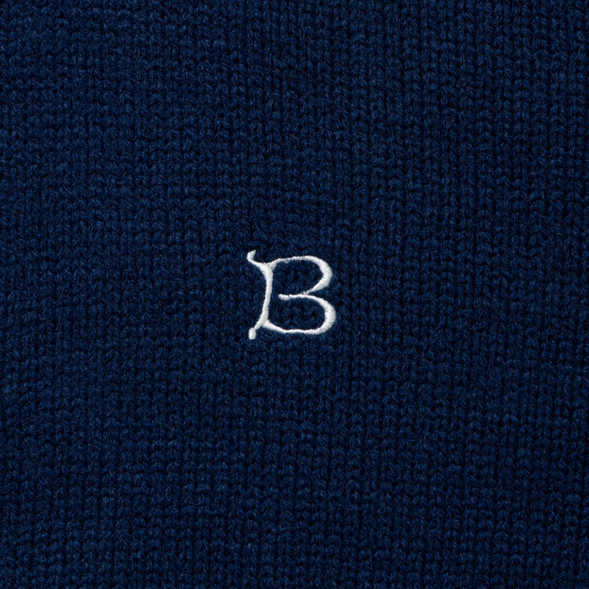 BoTT / HALF-ZIP DRIVERS KNIT / NAVY | Sophomore