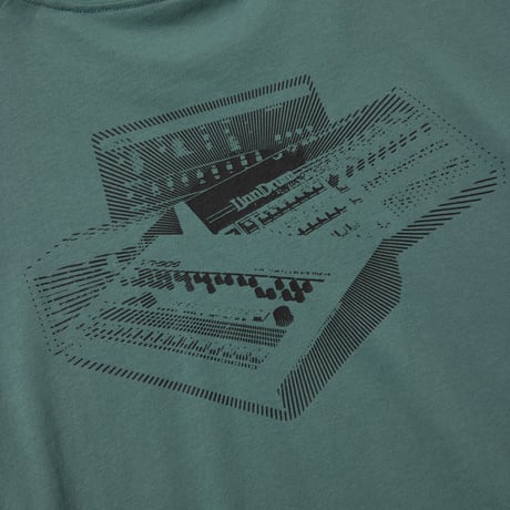 SARCASTIC / I LOVE DRUM MACHINES SHORT SLEEVE TEE / B.GREEN