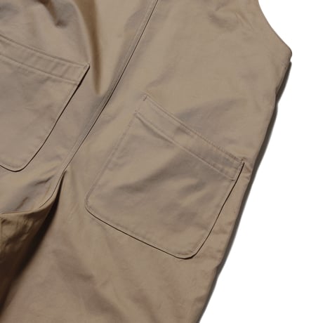 tone / COTTON TWILL TUNKERS OVERALL / PALE GOLD