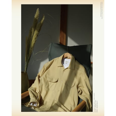 tone / WOOL V NECK SHIRTS / D.NAVY