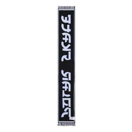 POLAR SKATE CO. / FOOTBALL SCARF / SQUARES / BLUE / GREEN