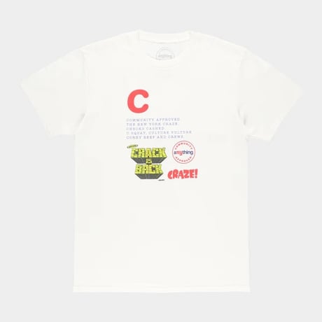 aNYthing / "C" T-SHIRT / WHITE
