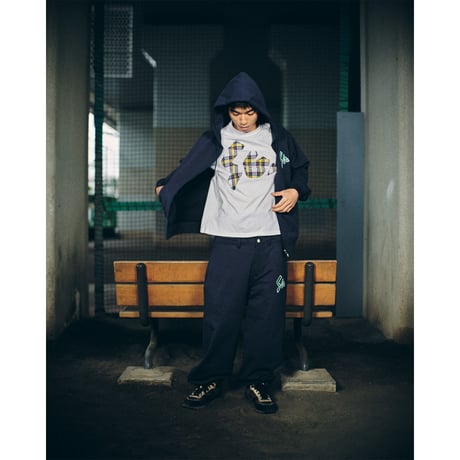 SPECIAL GUEST K.K. / PVC SG LOGO ZIP HOODIE / NAVY
