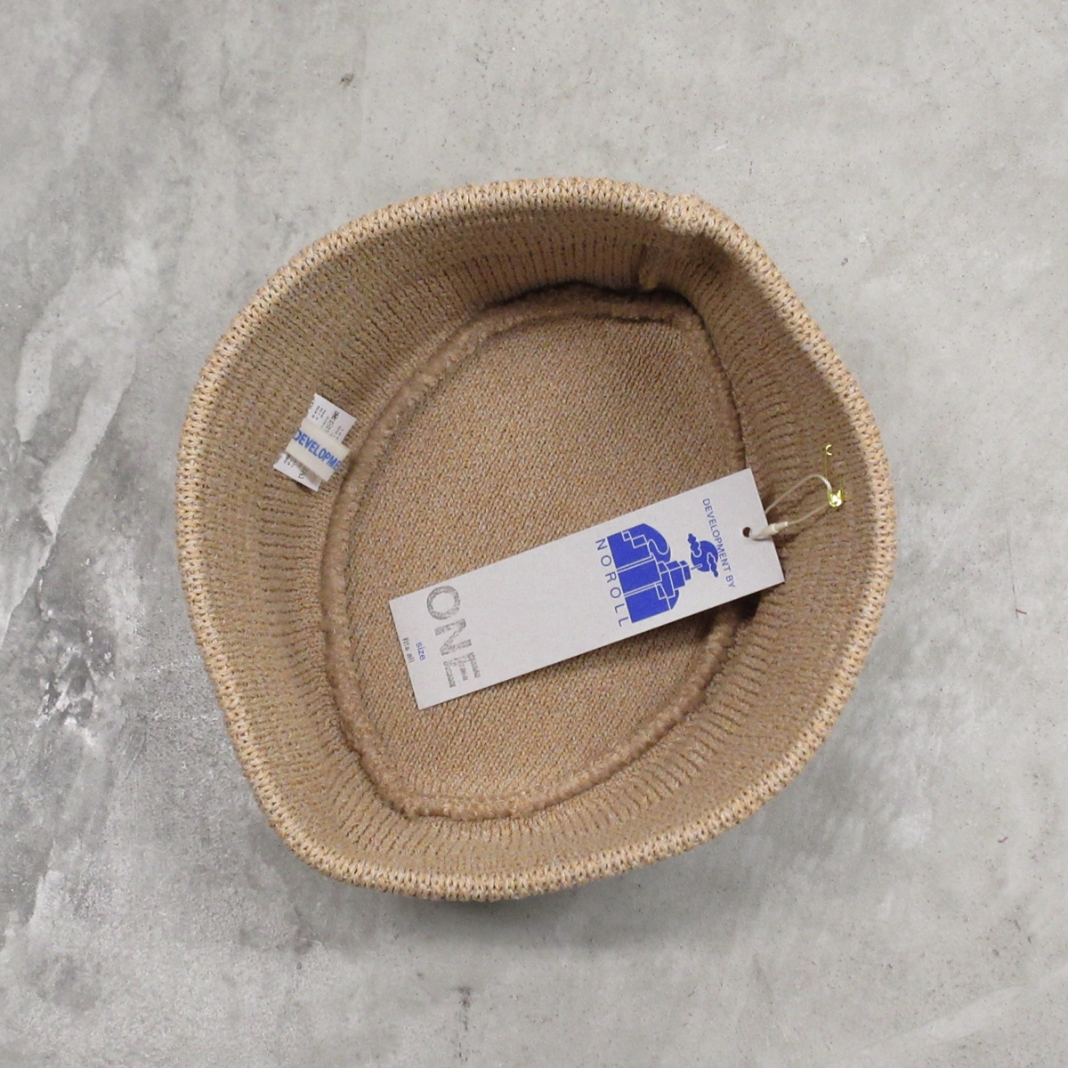 NOROLL CONCREATION HAT　クラッシャーハット　washi NOROLL / WASHI BUCKET HAT / BEIGE | Sophomore