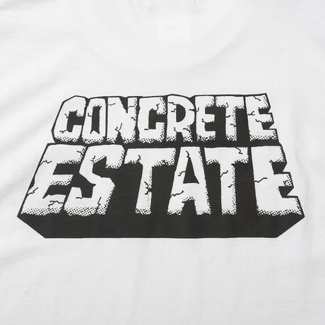 HOMBRE NINO / S/S PRINT TEE (CONCRETE ESTATE) / WHITE
