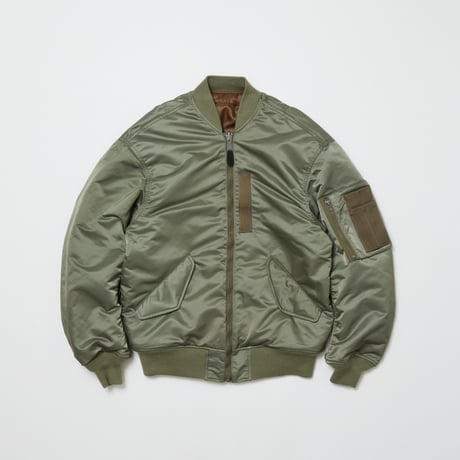 BAL / x SPIEWAK DOUBEL ZIP BOMBER JACKET / ALPHA GREEN