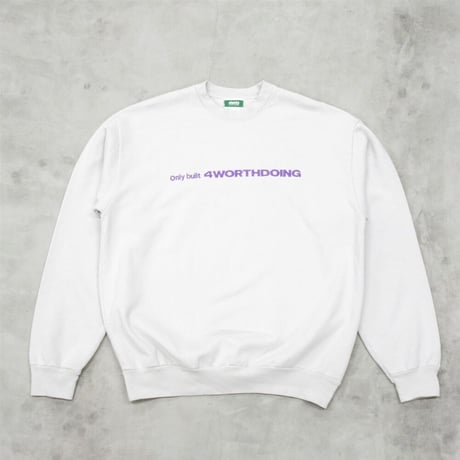 4WD  (4 WORTH DOING) / ONLY BUILT CREWNECK SWEATSHIRT / CEMENT