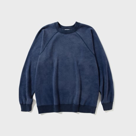 tone / FADED CREW NECK SWEAT  / NAVY