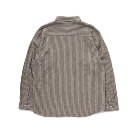 BoTT / STRIPE PULLOVER SHIRT / BROWN
