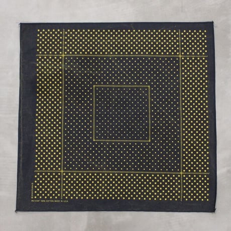 HAV-A-HANK / OVER DYED DOTS HANKY / YELLOW
