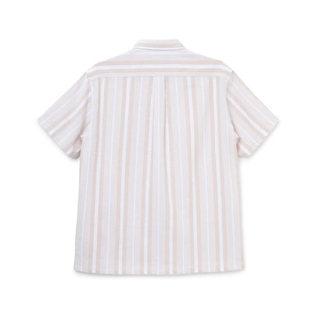 BoTT / JACQUARD STRIPE S/S SHIRT / TAN