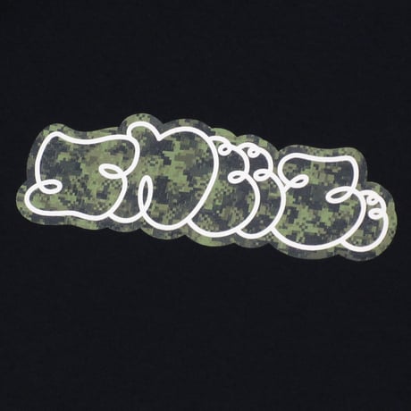 SNEEZE MAGAZINE / DIGI CAMO LS LOGO TEE / NAVY
