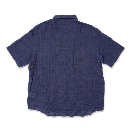 HOMBRE NINO / DOBBY S/S SHIRT / NAVY