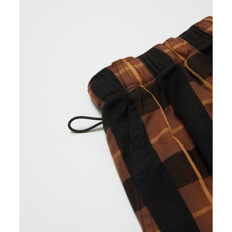 BAL / PLAID WIDE MOUNTAIN PANT / BROWN