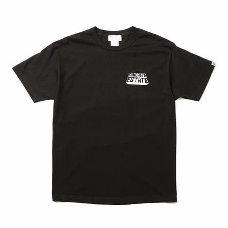 HOMBRE NINO / S/S PRINT TEE (CONCRETE ESTATE) / BLACK