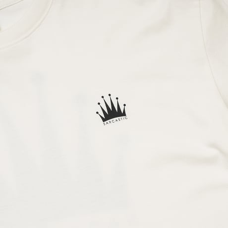 SARCASTIC / HOMME CROWN L/S TEE / WHITE