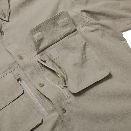 HOMBRE NINO / MULTI POCKET SHIRT / BLACK