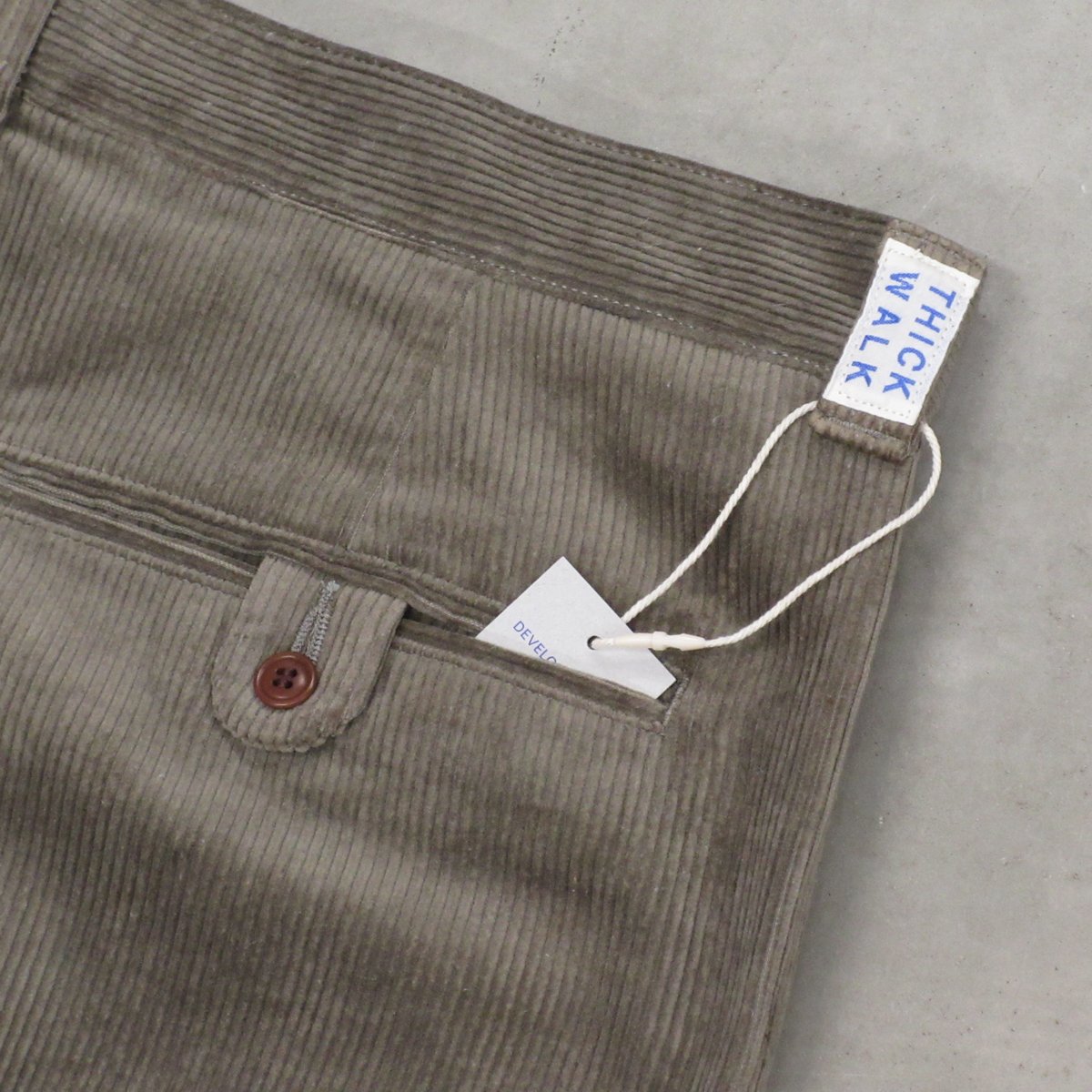NOROLL / THICK WALK CORDS PANTS / SMOKE BROWN |