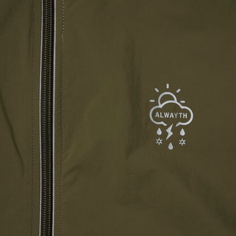 ALWAYTH / TRAINING JACKET ＆ PANTS SET / REFLECT PRINTED / OLIVE