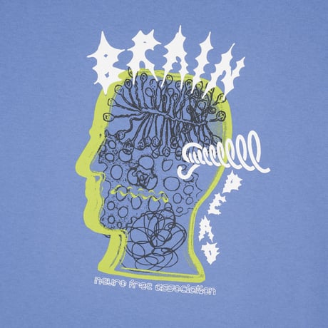 BRAIN DEAD / RINGING EAR T-SHIRT / BLUE
