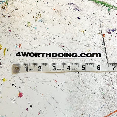 4WD  (4 WORTH DOING) / 4WD LOGO STICKER SHEET / SET OF 9 STICKERS MULTI - COLOR
