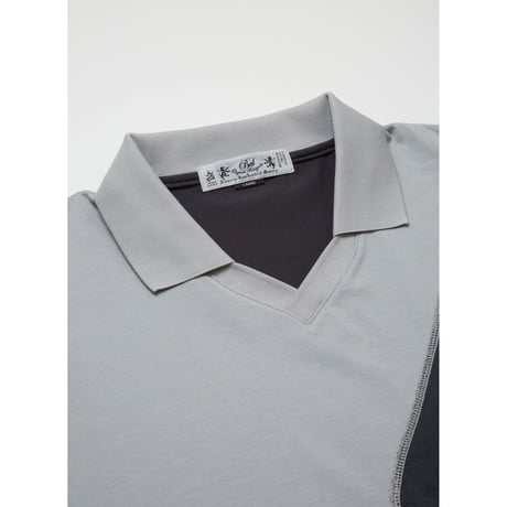 BAL / RECYCLE POLYESTER ZIP POCKET POLO SHIRT / BLACK