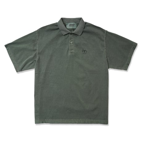 HOMBRE NINO / PIGMENT DYED S/S POLO / GREEN
