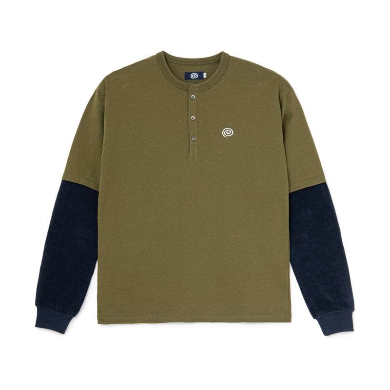 SOL soonerorlater / FAKE LAYERED TEE / KHAKI |
