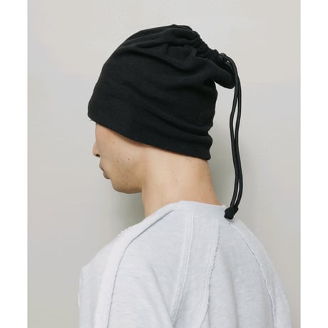 BAL / FLEECE 2WAY NECK BEANIE / BLACK