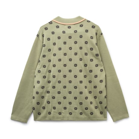 BoTT / CREATIVITY JACQUARD KINT POLO / OLIVE