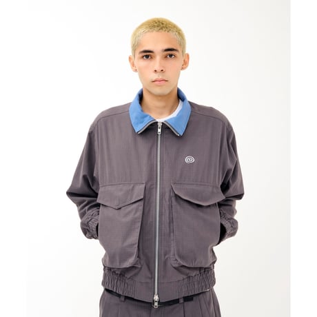 SOL soonerorlater / COTTON RIPSTOP UTILITY JACKET / GRAY