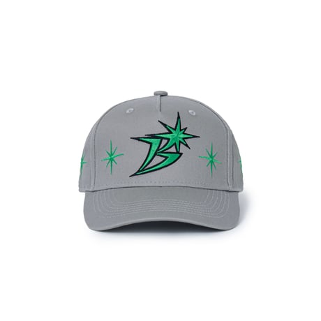 BoTT / B LOGO SPARKLE STRUCTURED 5-PANEL CAP / GREY