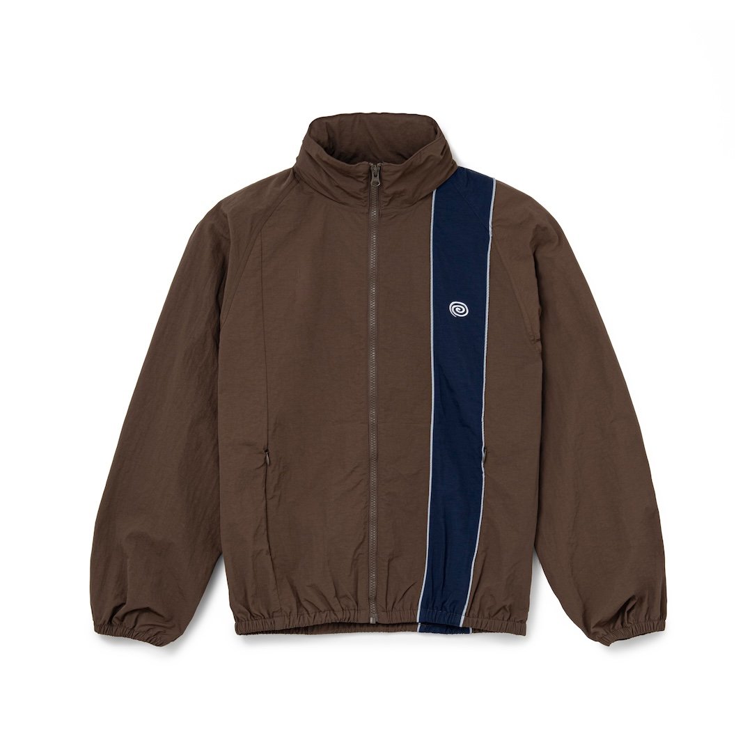 SOL soonerorlater / NYLON TRACK JACKET / BROWN
