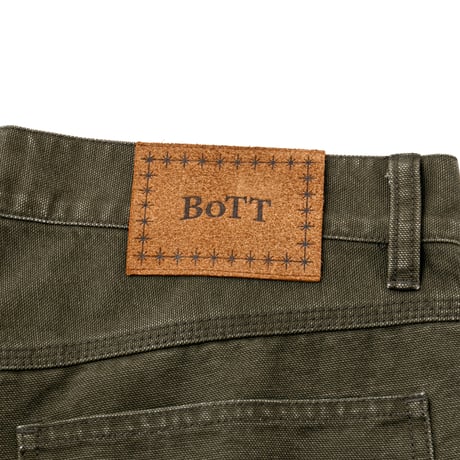 BoTT / WASHED PAINTER SHORT / OLIVE