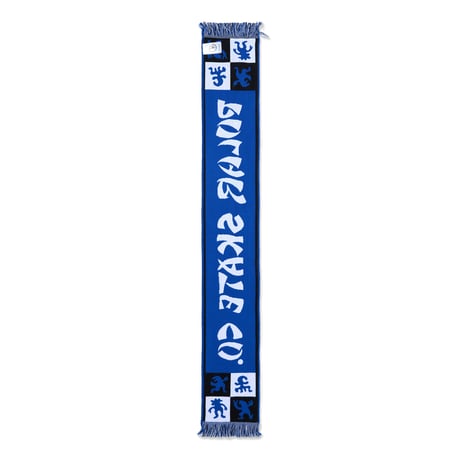 POLAR SKATE CO. / FOOTBALL SCARF / CHECKERS / BLUE