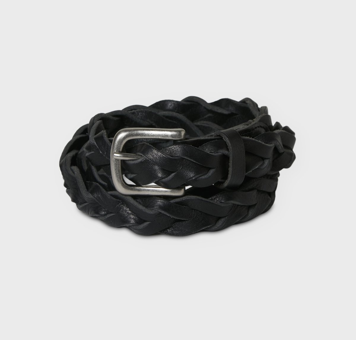 PHIGVEL MAKERS & Co. / LEATHER MESH BELT / BLAC