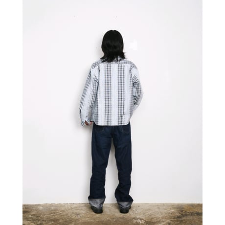 SPECIAL GUEST K.K. / PATTERN MIX SHIRT / BLUE