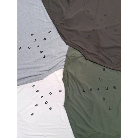 GARBAGE / POCKET TEE (BIG PEACE) / C.GREY (BLACK PRINT)