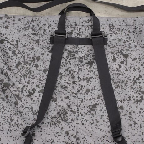 ZEPTEPI & Co. / DRIL BAG / LARGE / RAINDROPS / GRAY