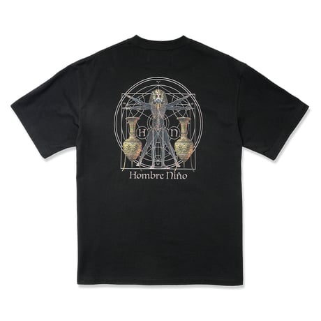 HOMBRE NINO / S/S PRINT TEE (MASK) / BLACK