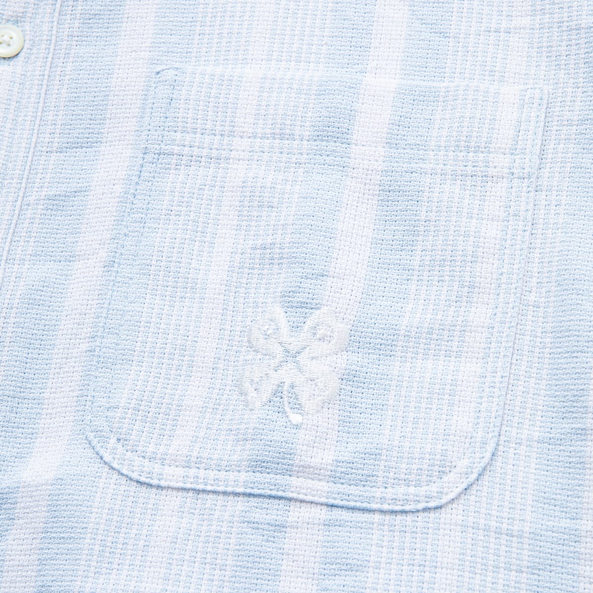 BoTT / JACQUARD STRIPE S/S SHIRT / LIGHT BLUE |...