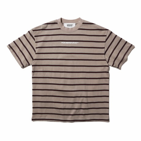 HOMBRE NINO / STRIPE S/S TEE / BEIGE