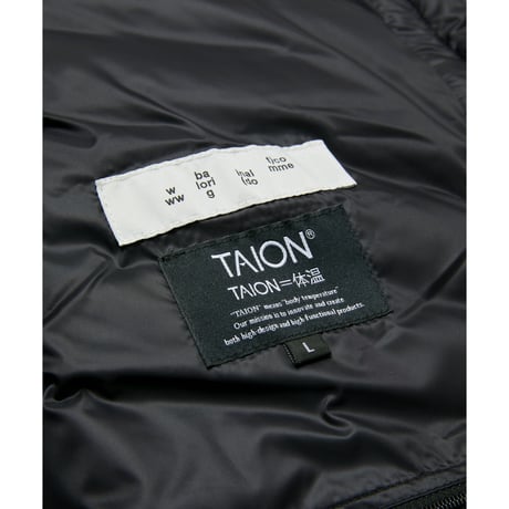 BAL / x TAION STAND COLLAR DOWN JACKET / BLACK