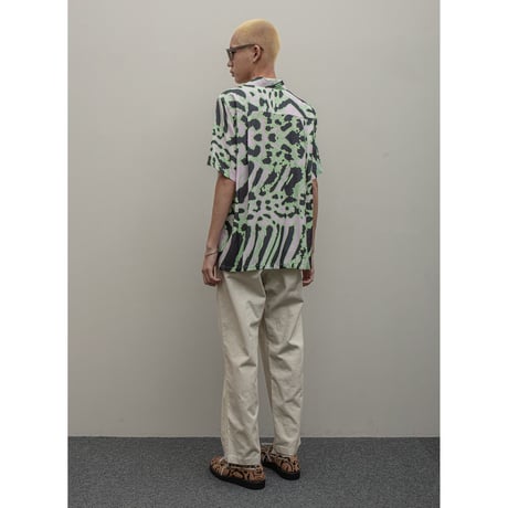 BAL / ACID ANIMAL RAYON SS SHIRT / GREEN