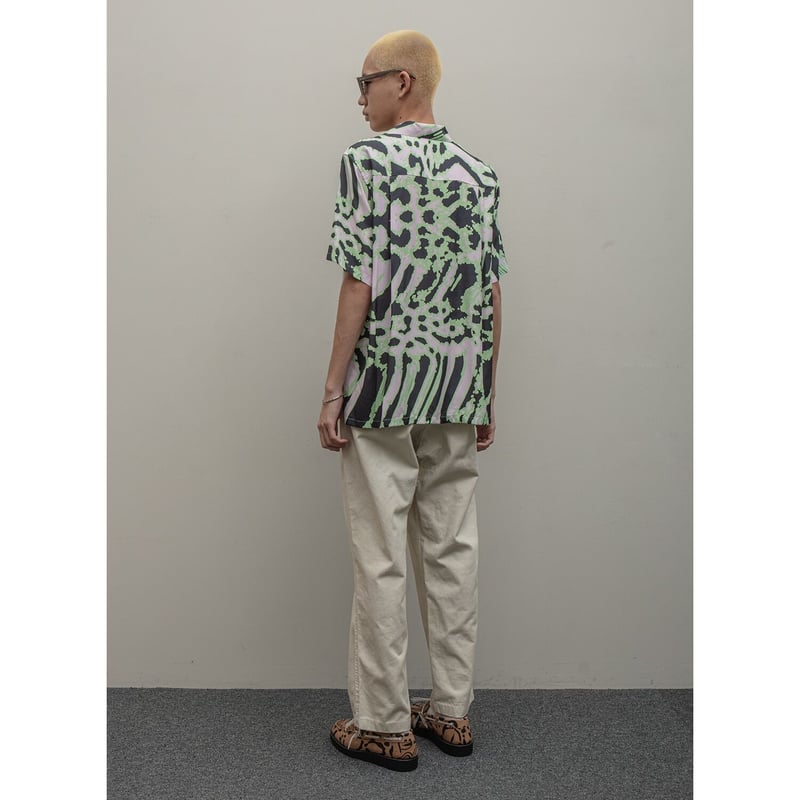 BAL / ACID ANIMAL RAYON SS SHIRT / GREEN | Soph